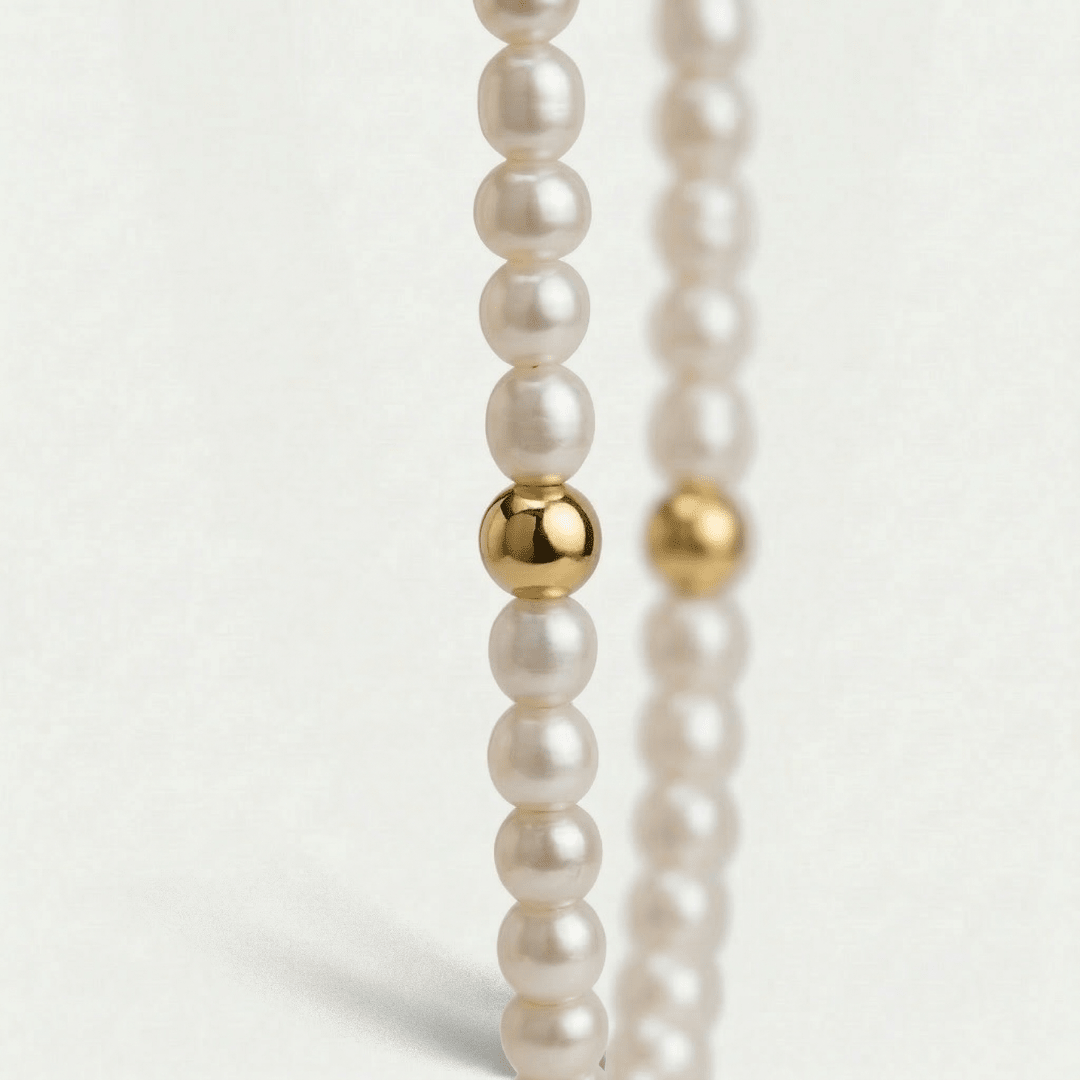 Choker Perlas y Oro